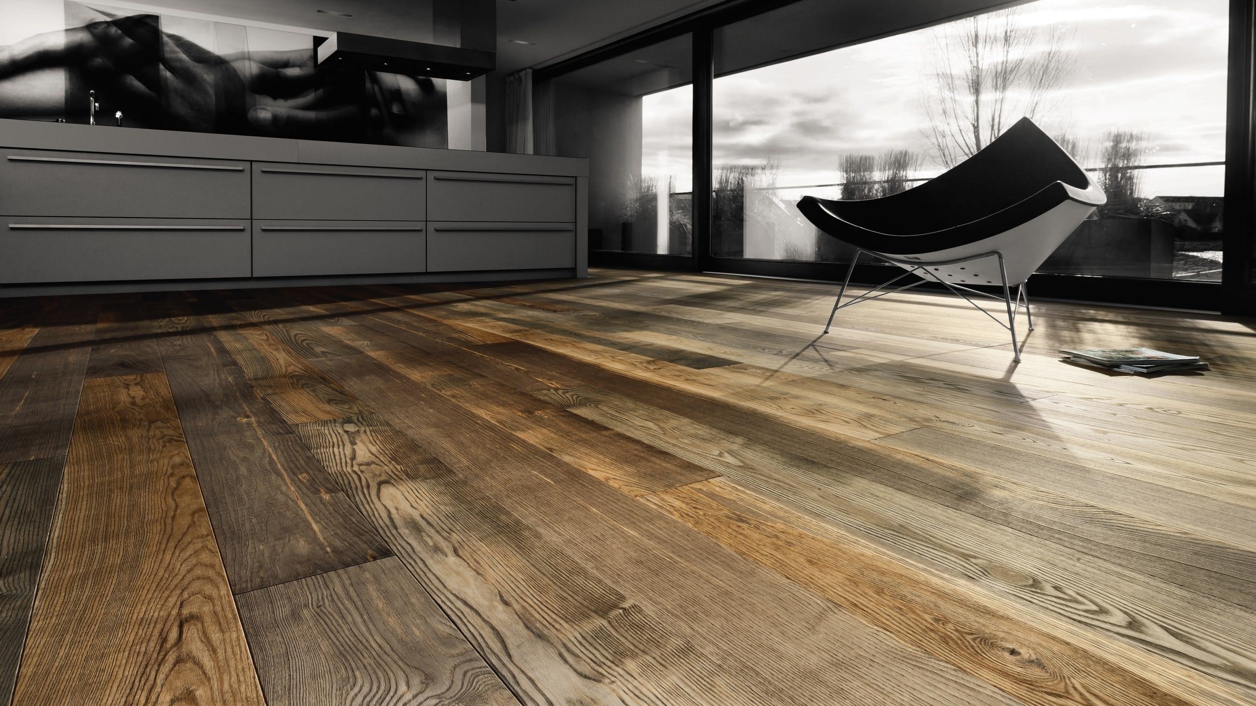 24 m² HARO Klick-Parkettboden Esche Barrique selectiv strukturiert