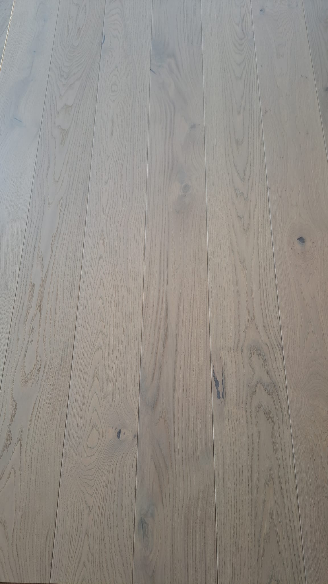 Klick-Fertigparkett-Eiche-Sandgrau