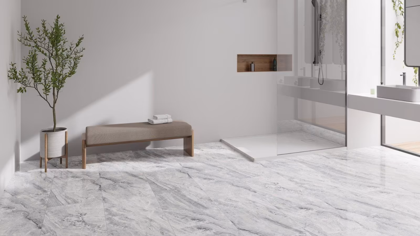 112 m² Klick-Vinylboden Marmor Glehner inkl. Trittschall