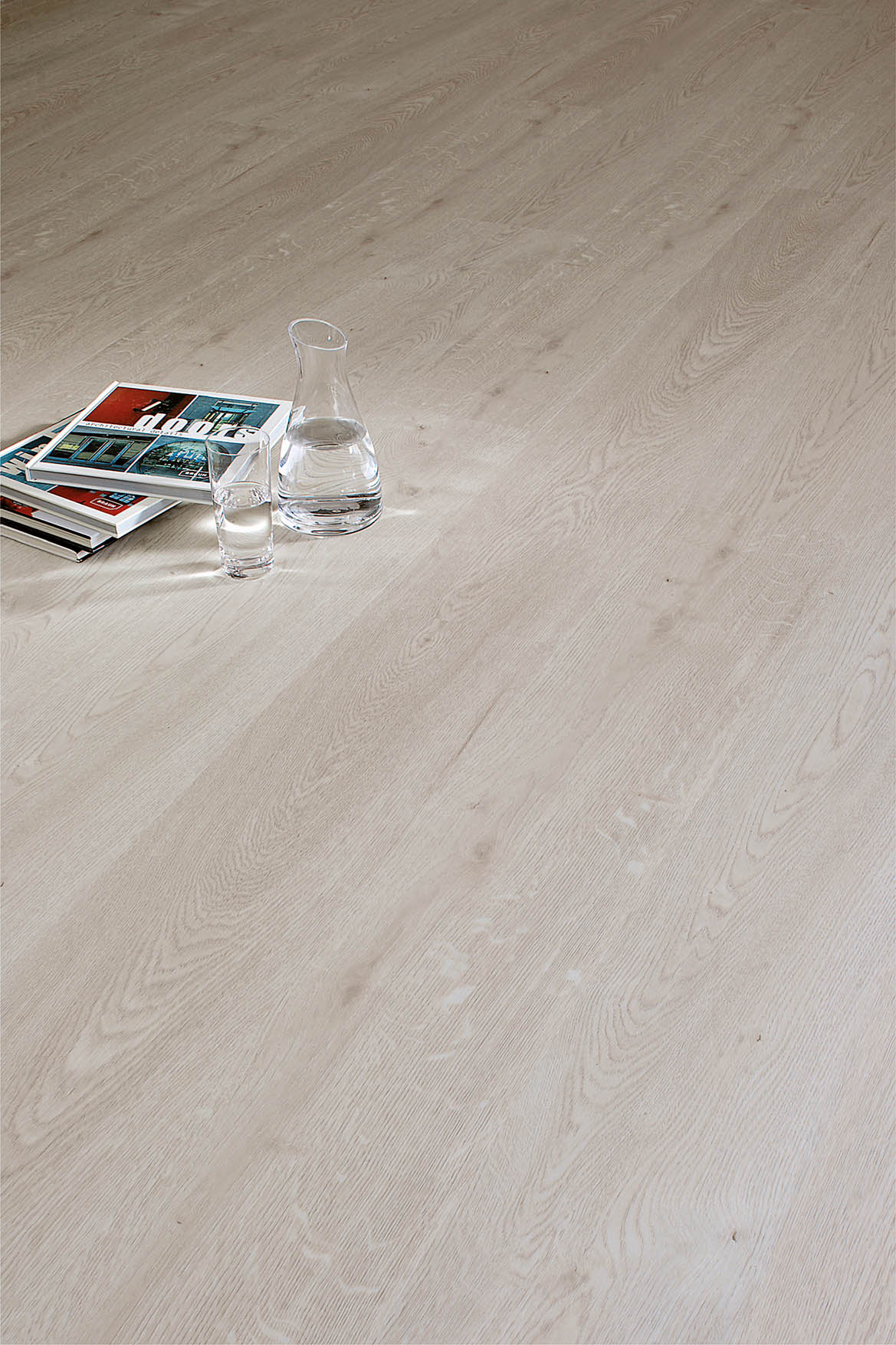 118 m² Klebe-Vinylboden Weißeiche Aland - Restposten