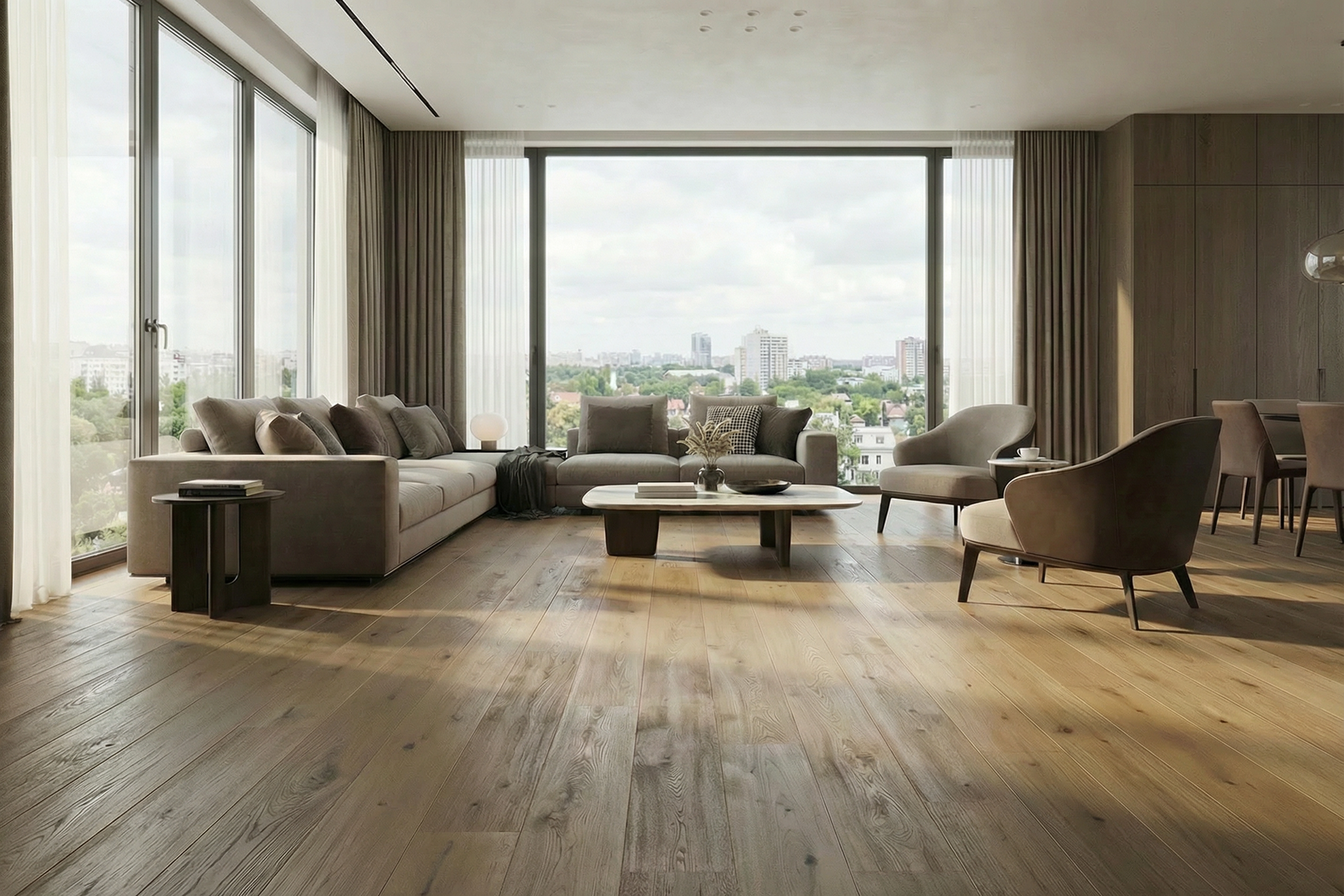 63 m² Klick-Fertigparkett Eiche Country